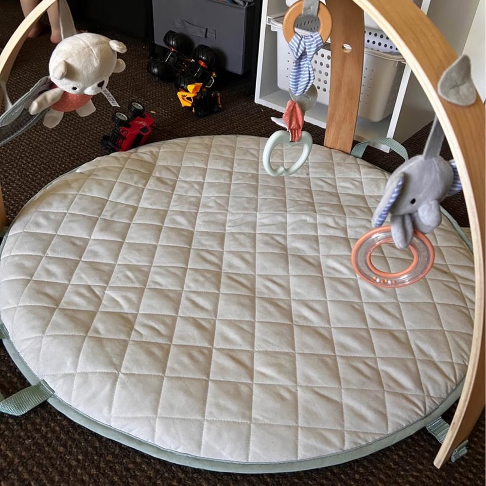 Quilted Baby Play Mat with Toys